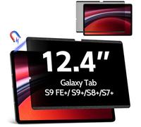 Protescreen Magnetic Privacy Screen Protector for Samsung Galaxy Tab S9 Plus/Tab S9 FE+/S7 FE 5G/S8/S7 Plus 12.4 Inch, Anti-Spy, Bubble-Free, 9H Tempered Glass, 1 Count