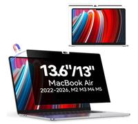 Protescreen Privacy Screen Protector Compatible with MacBook 13.6/13 Inch (2022-2026, M2 M3 M4 M5), Easy On/Off Removable Anti Spy Blue Light Glare Shield Film Mac Laptop Privacy Filter