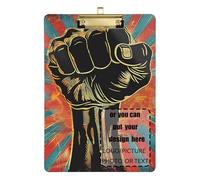 Protest Fist Illustration Customize clipboard for Nurses Plastic for First Year Teacher Must Haves Size 9 x 12