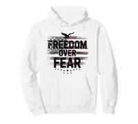 Protest FREEDOM OVER FEAR Resist Radicalized Basic Decency Pullover Hoodie