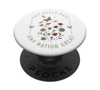 Protest Hate Never Made Any Nation Great Resist Floral Women PopSockets Adhesive PopGrip