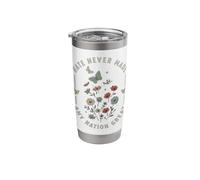 Protest Hate Never Made Any Nation Great Resist Floral Women Stainless Steel Insulated Tumbler