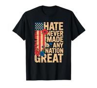 Protest Hate Never Made Any Nation Great Resist Floral Women T-Shirt