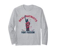 Protest Real Patriots Fight Fascism Eagle USA Freedom Long Sleeve T-Shirt