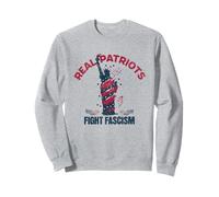 Protest Real Patriots Fight Fascism Eagle USA Freedom Sweatshirt