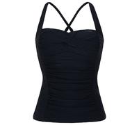 Protest - Women's Mixcamo Tankini Top B&C-Cup - Bikini top size 42 - Cup: C, black