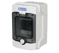 Proteus ENC654 IP65 4 Way Insulated Enclosure - 4 Module DIN Rail Electrical Enclosure with Transparent Cover - Outdoor Electrical Box