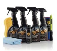 Protex All-in-One Motorcycle Care Kit Ceramic Wash, Ceramic Spray Coating, Rain Repellent Visor Spray, Leather Cleaner & Conditioner & Fabric Waterproofer