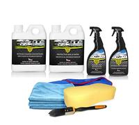 PROTEX Caravan & Motorhome Advanced Complete Cleaning Kit. Hi Foam Cleaner Concentrate, Protective Seal & Shine, Spirt Glass Cleaner 750ml & Plastic & Rubber Spray 750ml.