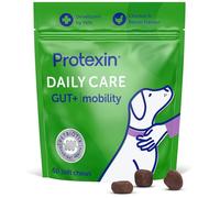 Protexin Daily Care Gut+ Mobility - Probiotic, Prebiotic & Postbiotic Chews for Dogs - Supports Joint Health, Mobility & Gut Balance - Chicken & Bacon Flavour - 60 Soft Chews