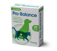 Protexin Pet Health Pro-Balance Probiotic for Dogs and Cats ? Daily Chewable Probiotic and Prebiotic Tablet for Digestive Health Support ? Pack of 30