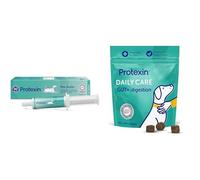 Protexin Pro-Kolin Digestive Support Paste for Cats & Dogs, 60ml Syringe & Daily Care Gut+ Digestion | 60 Probiotic Dog Chews, Chicken and Carob Flavour Pet Supplement | Probiotics for Dogs