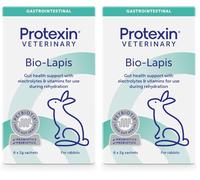 Protexin Veterinary Bio-Lapis for Rabbits, Probiotic and Prebiotic Powder With Electrolytes & Vitamins, Dandelion Flavour, 6 x 2g Sachets (Pack of 2)