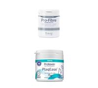 Protexin Veterinary Pro-Fibre for Dogs and Cats,Green brown, 500 g (Pack of 1) & Protexin Veterinary PlaqEase Chicken Flavour Dental Powder For Dogs & Cats,75g