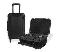 Prothens Camera Hard Case with Foam | Hand Gun Case | Protective Instrument IP67 Waterproof Case for Telescope, Camera Storage with Customizable Foam Easy Carrying | Locked Storage Box | Flight Case