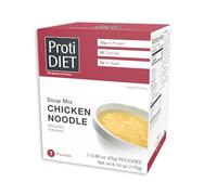 ProtiDiet Protein Rich Chicken Noodle Soup, 15g Protein, Low Calorie, Low Carbohydrate, Very Low Fat, Sugar Free, Diet Soup Blend, KETO Friendly, Ideal Protein Compatible, Pack of 7