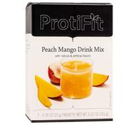 PROTIFIT - Fruit Flavoured Protein Powder, 15g Protein, Low Calorie, Sugar Free, Ideal Protein Compatible, 7 Servings Per Box (Peach Mango)