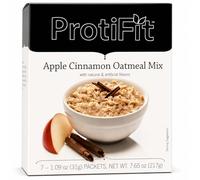 PROTIFIT - High Protein Oatmeal Mix, 15g Protein, Low Calorie, Low Fat, Low Sugar, Low Carb, Ideal Protein Compatible, 7 Servings Per Box (Apple Cinnamon)