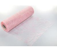 Protinam Sizoweb 30 cm x 25 m Table Runner in Light Pink for Decoration such as Summer, Easter, Christmas or Weddings Cut to Length (25 m, Light Pink 3025) 64 033-R 300-A5-25 m