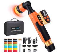 Protmex Cordless Car Polisher for Car Motorcycle,12V Rotary & Dual Action