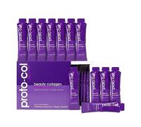 Proto-Col Beauty Collagen Liquid Sachet with Hyaluronic Acid & Vitamins for Glowing Skin, Strong Hair & Healthy Nail, 10,000mg High Strength Hydrolysed Bovine Collagen Peptides, Red Berry, 15x Sachets