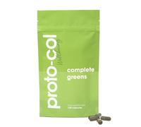 Proto-col Super Greens Capsules, Green Blend of 15 Organic Superfoods Ashwagandha, Spirulina & Chlorella, Removes Toxins & Boost Energy, Vegan Energy, Detox & Gut Health Supplement (150 Capsules)