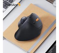 ProtoArc EM04 Trackball Mouse Wireless Rechargeable Ergonomic Vertical Bluetooth Mice for Computer PC iPad Mac Windows Android PURPLE