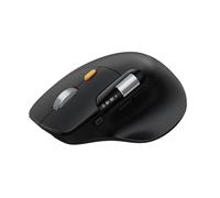 ProtoArc EM25 Ergonomic Mouse with Fast Scrolling & Thumb Scroll, Customizable Wireless Bluetooth Computer Mouse, Rechargeable, 8K DPI for Medium to Large Hands, for Windows/Mac/Android, Black