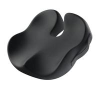 ProtoArc Office Desk Chair Cushion, Ergonomic Coccyx Cushions, Memory Foam Seat Cushion for Car, Home, Pressure Distribution Cushion for Tailbone Hip Support, All Day Comfort - Black