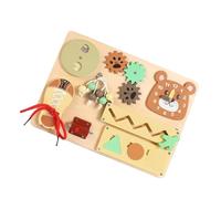Protoence Activity Board - Wood Toddler Learning Toy,Early Development Toys - for Boys Girls Classroom School Preschool Kindergarten Homeschooling Educators Group Activity Birthday Holiday