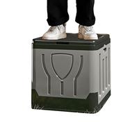 Protoence Camping Toilet - Foldable Large Bucket with Lid | Large Camping Potty Portable Restroom - for Travel Fishing Road Trip Beach Tent Boat Backpacking Home Kids Adults Elderly