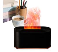 Protoence Flame Oil Diffuser | 220ml Aromatherapy Equipment with 7-Color Lights | Cool Mist Aromatherapy - for Office Travelers Dormitory Nursery Bedroom Study Hotel Classroom Apartment Nightstand