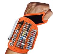 Protoence Magnetic Wristband Small, Wrist Magnetic Tool Holder, Anti-Slip Breathable Screw Storage for Nail Drill Bit Father Boyfriend Project Enthusiasts Workshop Home Repair Specialists
