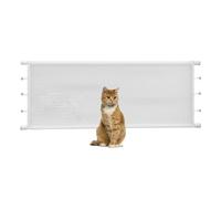 Protoence Retractable Cat Gate - Adjustable Child Safety Doorways Dog Barrier - Retractable Stairways Pet Cat Gate,for Deck Porch House Home Bedroom Living Room