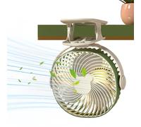 Protoence Small Clip Fan - Portable Fan Clip on Cooling,Cool Gadgets with Night Light, Battery Operated Air Cooler for Outdoor Tent Bedroom Dorm Apartment Travel Accessories