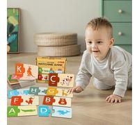 Protoence Toddler Cards Matching Toy | Alphabet Numbers Matching Cards | Counting Early Learning Toy Interactive for Car-Rides Home Kindergarten Travel Classroom