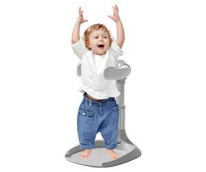 Protoence Toddler Shower Stand, Baby Bath with Shower Stand Support, Portable Bathtub Adjustable Height Armrest Foldable Bathing Seat Anti-Pinch for Kids Boys Girls Mother