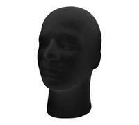 Protoence Wig Head - Mannequin Head Stand Model - Beauty Cosmetology Black Display Model for Eyewear Headphone Glasses Hairpieces Hats Jewelry Scarves Hair Accessories