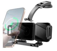 Protoence Wireless Charger for Car,15W Fast Charging Air Vent Automobile Cradles,Auto Clamping Truck Cradle | for Daily Commuting Music Control Long Distance Travel Family Vacation Weekend Getaway