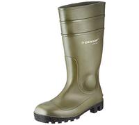 Dunlop 142VP Protomastor Full Safety Wellingtons Green Size: 39 Colour 39