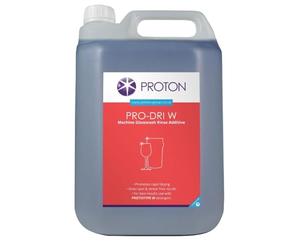 Proton Pro-Dri W Glasswash Rinse Aid, 5 Ltr, Pack 2 | Promotes water sheeting to prevent mineral spots and streaking, delivering a smear-free shine for busy catering setups.