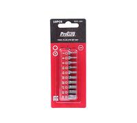 Protorq TORX PLUS 5-Point Tamper-Proof Security Bits (IPR 7-IPR 40), 25mm, 10-Piece Set, High Grade S2 Steel