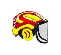 Protos 204002-10-12 "Forest" Helmet, Yellow/Red, One Size