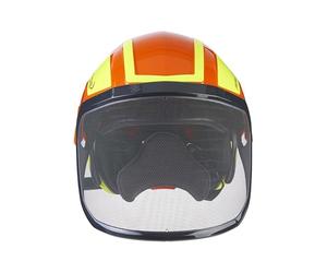 Protos integral arborist safety helmet, ear protection, features: fine visor, colour: orange/yellow