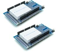 ProtoShield Prototype Expansion Board with Breadboard for Arduino Mega - Easy Prototyping and Development Shield, 2 Pieces