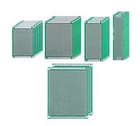 Prototyping PCB Circuit Board for Electronics Hobbyists 36Unit 5Sizes Glass Fiber Materials for Analog Discrete Circuits Double Side