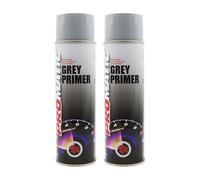 PROTOUCH 2x Promatic Grey Primer Aerosol Spray, 500ml, Corrosion Prevention, Fast Drying, Optimised Gloss Finish