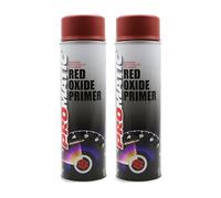 PROTOUCH 2x Promatic Red Oxide Primer Spray Aerosol, 500ml, Fast Drying, Corrosion Prevention, Easy Sanding