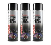 PROTOUCH 3x Promatic Black Stone Chip Paint Aerosol Spray, 500ml, Corrosion Prevention, Weathering Resistance, Elasticity, Noise Insulation, Overcoatable