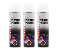 PROTOUCH 3x Promatic Plastic Primer Spray Aerosol, 500ml, Transparent, Flexible, Fast Drying, For ABS, PVC, PP